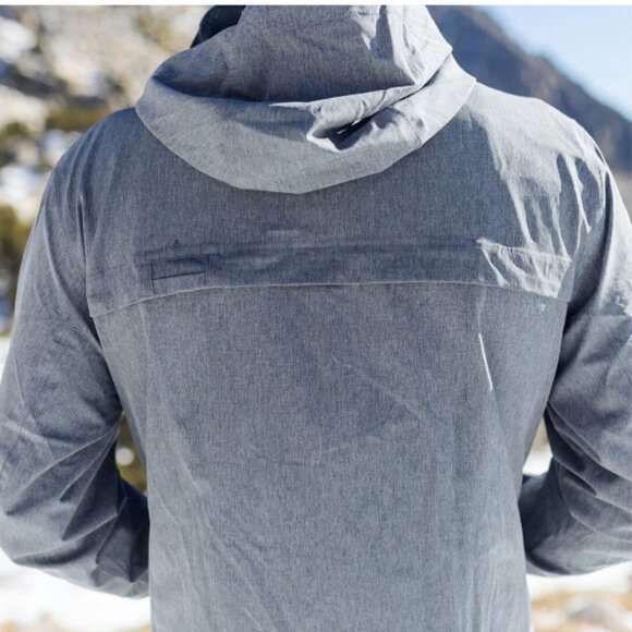 Apricoat Men's Adventure 2.0 Jacket | Grey Waterproof Rain Jacket | Fall Coat - Picture 10 of 11